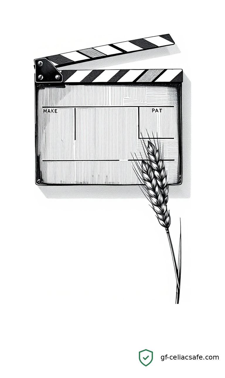 A film camera and reel symbolizing creative advocacy for celiac disease awareness