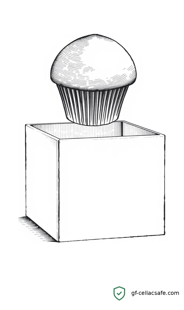 Assorted gluten-free baked goods including muffins and cookies arranged on a wooden board