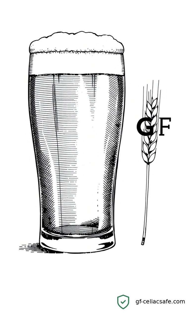 Glasses of golden craft beer lined up on a bar at a dedicated gluten-free brewery in Golden, Colorado
