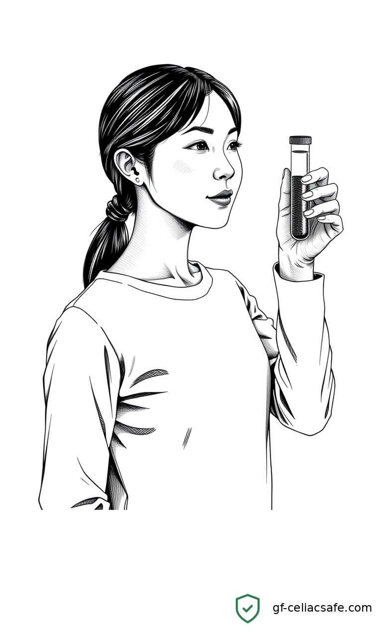 Blood sample vials representing plasma metabolomics research in celiac disease patients