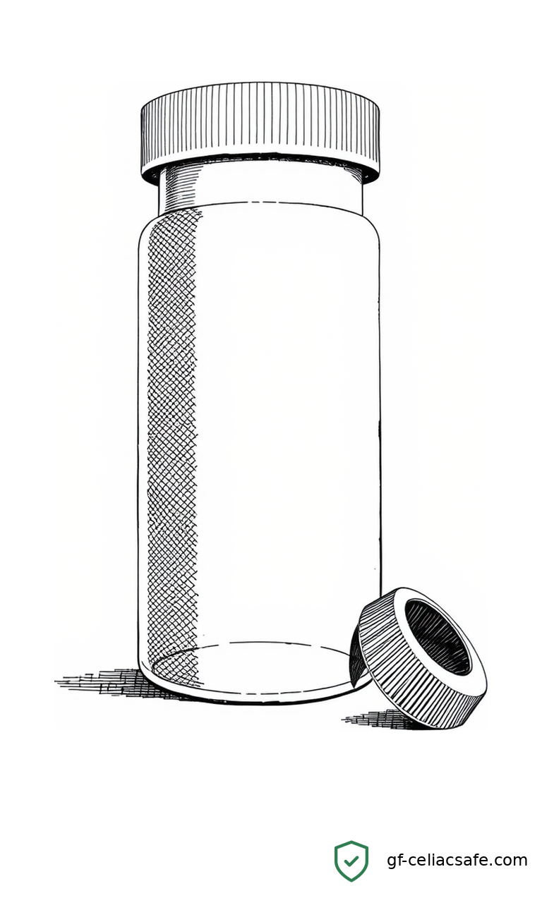 A medical syringe next to wheat grains, representing an injectable antibody treatment being developed for celiac disease